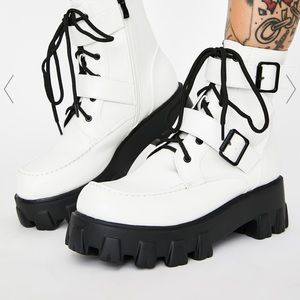Dolls Kill “Iced Illegal Loner Combat Boots”